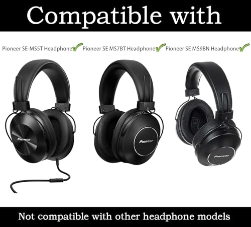 Reemplazo de Almohadillas para Pioneer SE-MS7BT MS9BN MS5T (Gris) | Almohadillas de Memoria y Cómodas miniatura 2