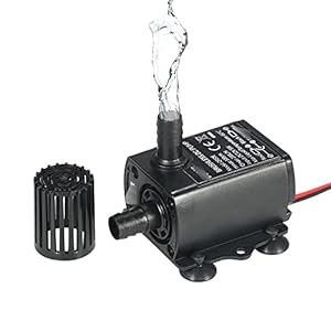 28 0L / H DC 12V 5W Solar Pump Ultra-Rustige Mini Brushless Waterpomp Aquarium Circulerende Waterdichte Dompelbare Fontein Accessoires voor fonteinfonteinen in de tuin