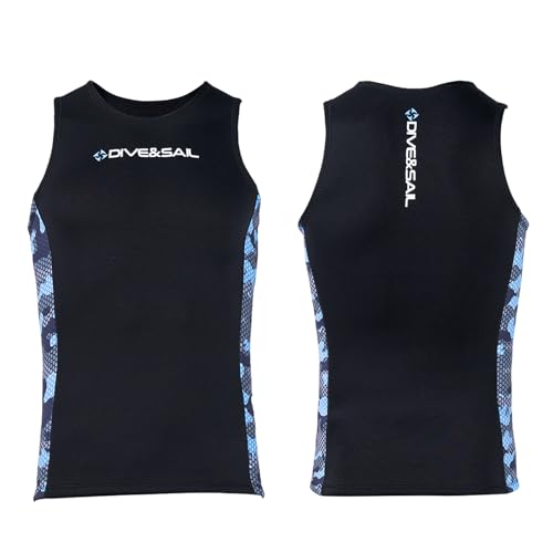 Chaleco de Traje de Neopreno, Tapa de Surf de Neopreno, Camisa de Buceo sin Mangas de Buceo, Ideal para Nadar, Bucear (S)
