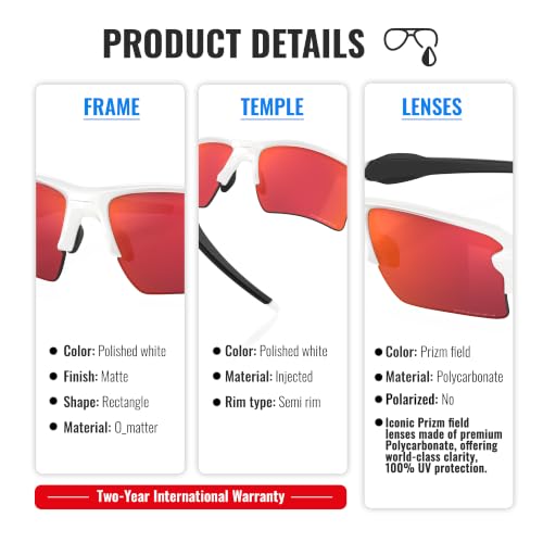 Image of Oakley FLAK 2.0 XL OO9188 Rectangle Shape Sunglasses With Official Eyewear Kit