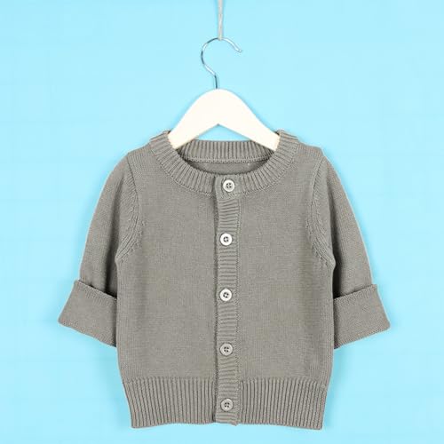 Girls' Long Sleeve Cardigan School 𝗨niform Sweaters Cowl Neck Cardigan Button Closed Solid Color Casual Tops3