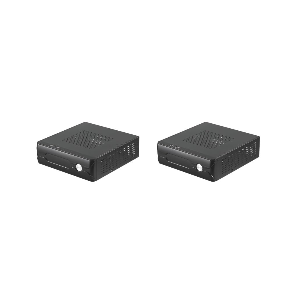 Lot de 2 mini boîtiers ITX professionnels en métal 2.0 USB compact pour ordinateur de bureau M03