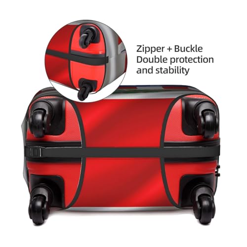 Travel Luggage Cover America Flag And Peru Peruvians Flag Fashion Washable Baggage Suitcase Protector Fit For Luggage Large3