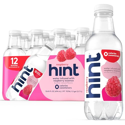 Hint - All Natural Water Raspberry - 16 lbs