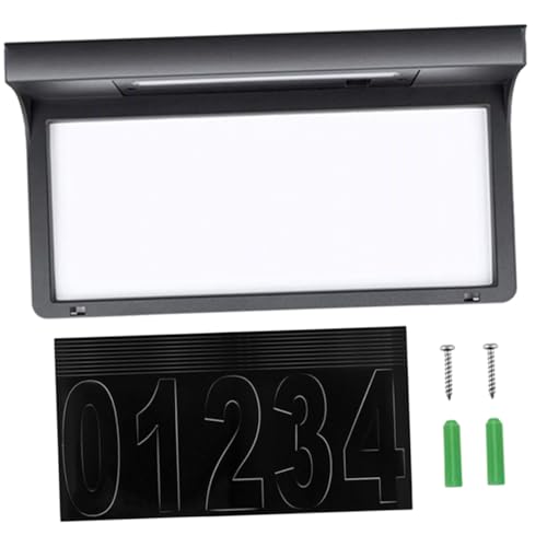 Panneau Adresse Solaire 6 LED Éclairage Extérieur Moderne LALAFINA