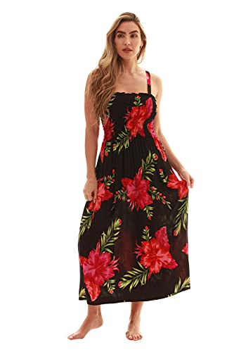 Image of Just Love Floral Print Tube Sundress Swimwear Cover Up Summer Dress for Women
