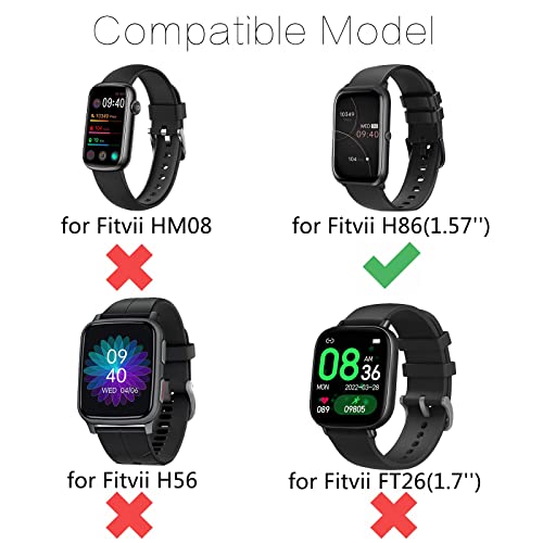 Correa metálica ajustable para reloj FITVII miniatura 2