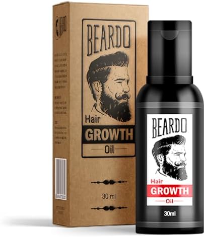 Beardo Beard & Hair Growth Oil, 30ml | Natural Hair Oil for Thicker & Longer Beard | Uneven, Patchy & Fast Beard Growth | Growth Oil for Stronger & Fuller Beard Hair