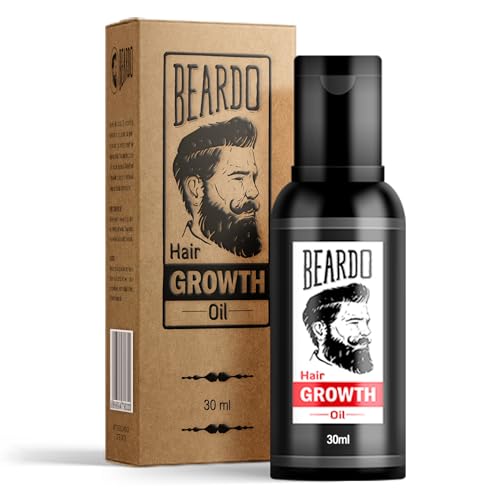 Beardo Beard & Hair Growth Oil, 30ml | Natural Hair Oil for Thicker & Longer Beard | Uneven, Patchy & Fast Beard Growth | Growth Oil for Stronger & Fuller Beard Hair