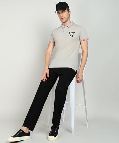 Image of INKKR Men's Soild Collar Neck Polo T-Shirt