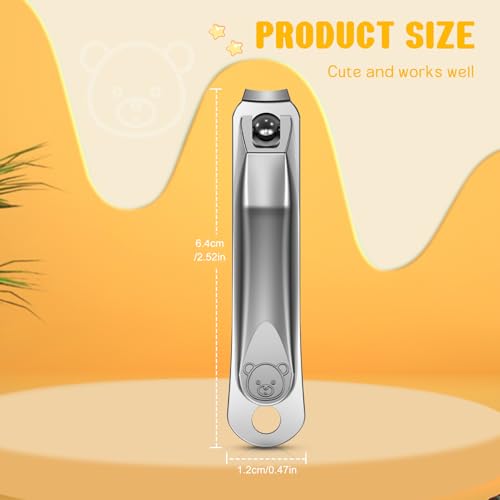 Image of FVION Kids Nail Clippers, Small Jaw Baby Nail Clipper Trimmers for Infants and Toddlers, Precision Children Nail Clippers Nail Grooming Tool for Tiny Fingers and Toes - Silver