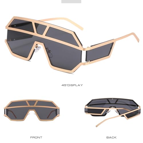 Lunettes de soleil sans monture légères anti-marques pour femme alliage - 4
