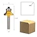 1/4-Inch Shank Roundover Edging Router Bit Set, Woodworking Milling Cutter Tools Corner Rounding Edge-Forming Bit Set 1/8