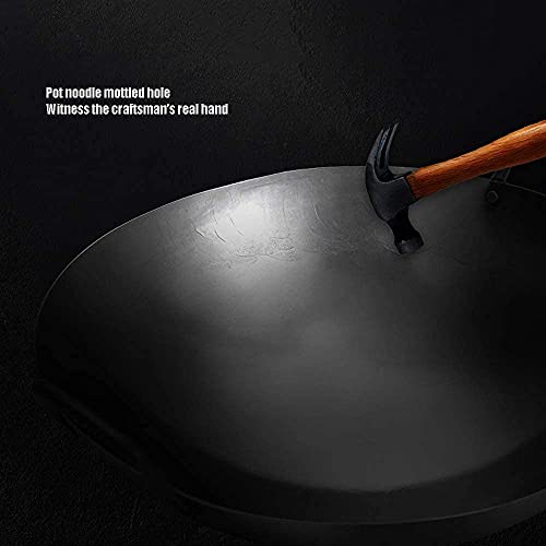 Wok de Hierro Fundido, 36 cm, Fondo Redondo miniatura 4