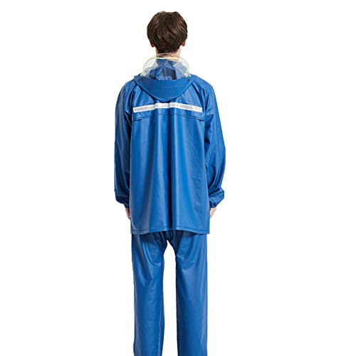 Chaqueta impermeable para hombre talla Large color amarillo miniatura 2