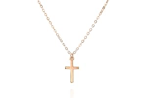 Elegant Rose Gold Cross Choker: Adorn Your Grace