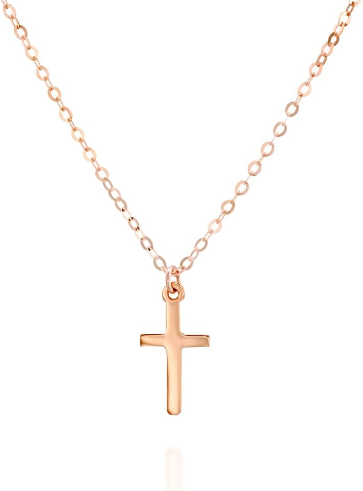 Cross Necklace for Women, Minimalist Cross Necklaces, Handmade Christian Jewelry, Religious Gift, SMALL Pendant