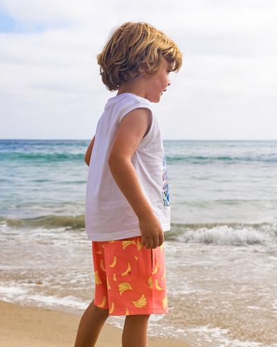 Image of maamgic Boys Swim Trunks with Compression Liner Toddler Stretch Swim Shorts
