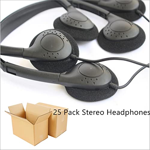 Saidbuds Classroom Headphones Bulk Earbuds Headphones for Schools,Libraries,Museums,Hotels,Hospitals,Gym (25 Pack) - Image 2