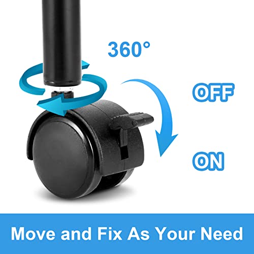 Devo Shelving Unit, Heavy Duty Shelving, Storage Shelves With Wheels, Metal Storage Rack For Laundry Bathroom Kitchen Garage Pantry Organization (24" * 14" * 71", Black) #TOP5