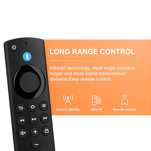 Image of Replacement Voice Firestick Remote Control Compatible with Fire Smart TV Stick 4K, for FireStick(Lite,4K Max,HD,2nd Gen,3rd Gen), for TV Cube /Smart TV 3rd Gen
