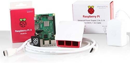 Almost Anything Ltd Raspberry Pi 3 Model B+ Official Starter Kit (White)