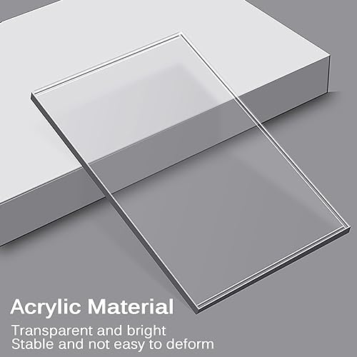 Mesa auxiliar C de acrílico transparente para sofá de 30x30x65 cm 4