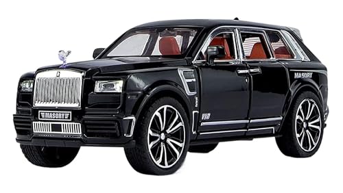 Image of Invite Enterprise 1:24 Rolls Royce Cullinan Masory Toy Car Metal Pull Back Diecast Car With Openable Door And Sound Light, Gifts Toys For Kids? Black-Color ?