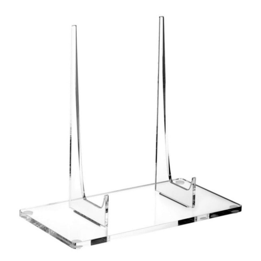 CTRLZS Clear Acrylic Book Stand with Display Shelf Support for Artworks for Displaying Comic Books Easel