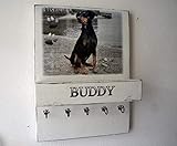  HUNDEGARDEROBE, personalisierte Hundegarderobe, Leinengarderobe, mit persönlichem Foto und Namen, Hundegeschenk
