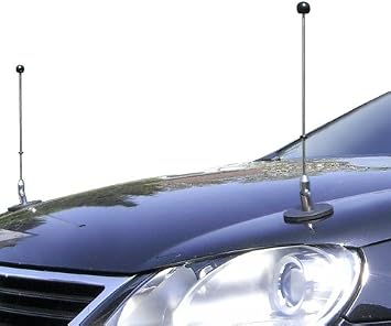 Pair Magnetic Bonnet Car Flag Diplomat-1