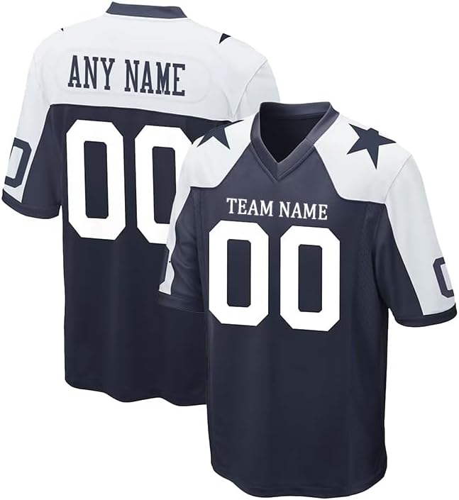 Custom Football Jersey Shirts Stitched/Printed Any Name Number Personalized Football Uniform Fans Gift Men Women Youth
