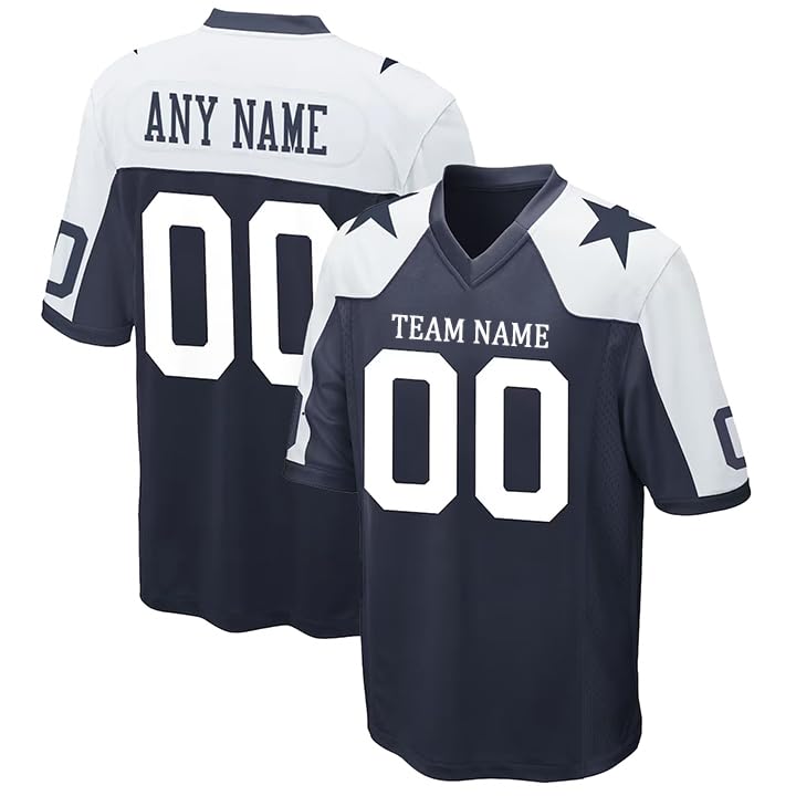 Custom Football Jersey Shirts Stitched/Printed Any Name Number Personalized Football Uniform Fans Gift Men Women Youth