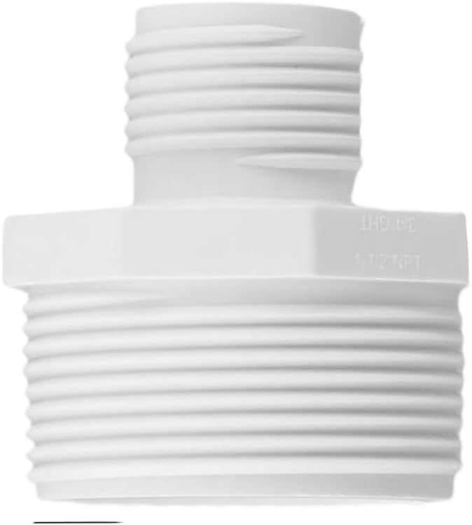 Hose Adapter 1.5 Inch NPT To 3/4 Inch GHT Compatible With Outdoor Watering