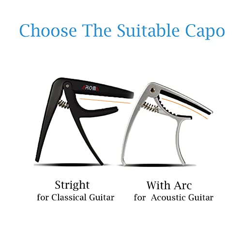 Tienclef Zinc Alloy Capos For Classic Guitar Delicate Design Guitar Accessories, Silver, Ac-02 #TOP3