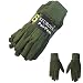 SEUROINT Cotton Gloves with PVC Dots, knit wrist Sure-Grip Work & Gardening Gloves, Non slip 6 Pairs per pack, Dark Green