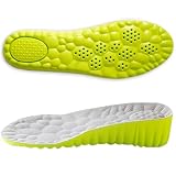 Height Increase Insoles for Men and Women (+1.37 inch) Discreet Shoe Lifts, 4D Cloud Memory Foam Heel Lift Inserts, All Day Comfort, Trim to Fit Inserts for Most Sneakers & Shoes (M 7-8.5/W 8-9.5)