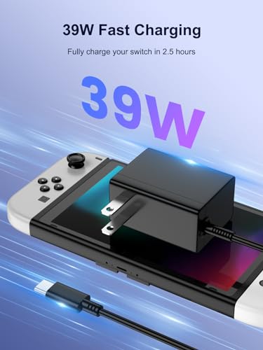 image for Jeunesse Charger for Nintendo Switch,Power Cord AC Adapter for Nintend