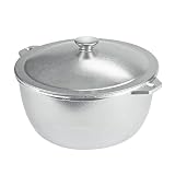 VITASUNHOW Traditioneller Pilaw-Topf aus Aluminiumguss, großes Fassungsvermögen, beschichtungsfrei, gleichmäßige Hitze und schnelles Kochen, Dutch Oven mit Deckel zum Anbraten, Eintöpfe und Reis (13 l