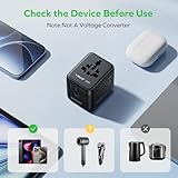 MOMAX Universal Travel Adapter,35W GaN Charing with UK/EU/AU/US Plugs, Mini Travel Plug Adapter UK To European Plug Adaptor 3USB-C & 2USB-A, Adapter Plug for Tablets Phone Watch,etc. - Image 7