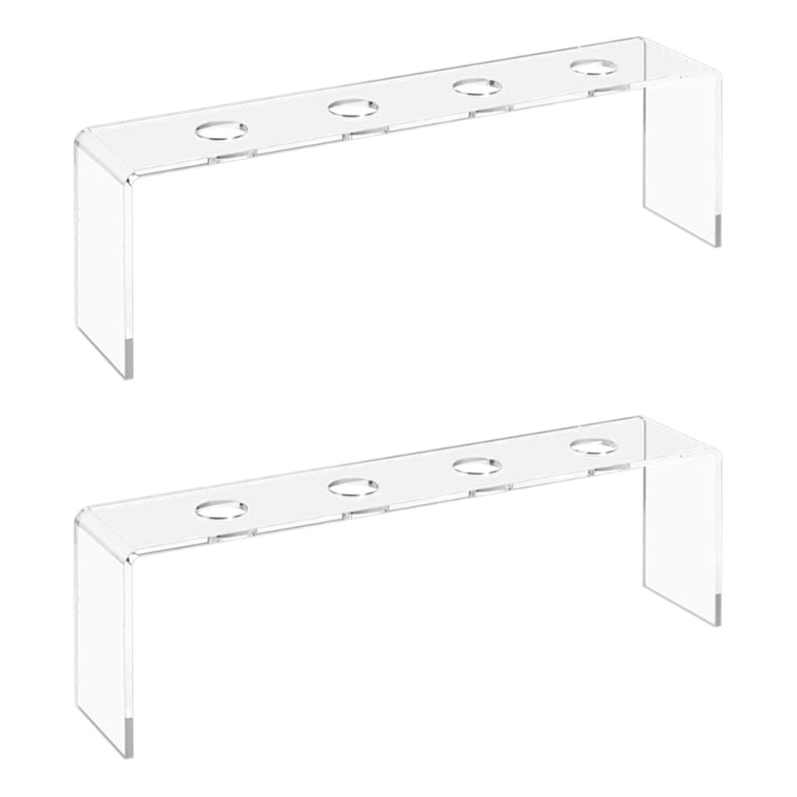 Qusinfc Bottle Stopper Shelf 2PC Space-Saving Countertop Organiz for Kitchen Pubs & Home Decor Acrylic Kitchen Storage Organiz