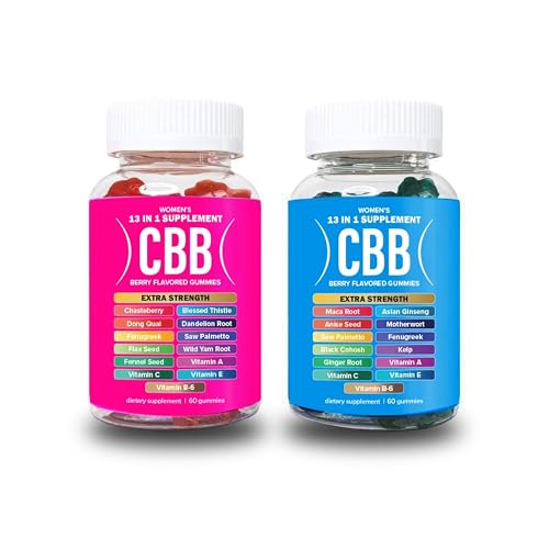 Curvy Body Bears CBB Women’s Multivitamin Gummies Combo Pack | 20-in-1 Blend with Essential Vitamins & Herbal Extracts | Berry Flavor | 2 Bottles (120 Gummies)