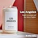 Homesick Scented Candles for Home (Los Angeles) - 13.75 oz Long-Lasting Soy Wax Jar Candle for Women & Men for All Occasions, 60-80 Hours Burn Time - Notes of Orange, Bergamot & Rose