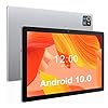 XCX Tablet 10.1 Inch Android 11 32GB ROM 6000mAh Battery Quad Core IPS HD Touchscreen Tablets (Silber)