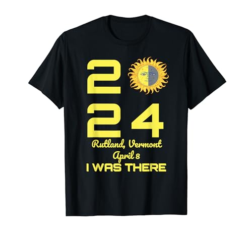 Eclipse Solar Total Rutland Vermont Primavera Abril 8 2024 Camiseta