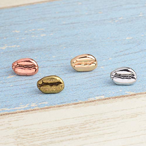 Image of SHERCHPRY 16Pcs Coffee Pins - Realistic Coffee Bean Brooch, Metal Bean Lapel Pins, Cute Cafes Work Brooches Decoration for Hat, Handbag, Clothing