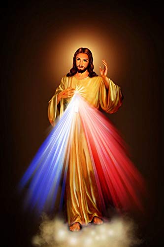 Tomorrow sunny 24X36 INCH / Divine Mercy Image Love Jesus Christ Motivational fabric silk poster print Room Decoration by Tomorrow sunny