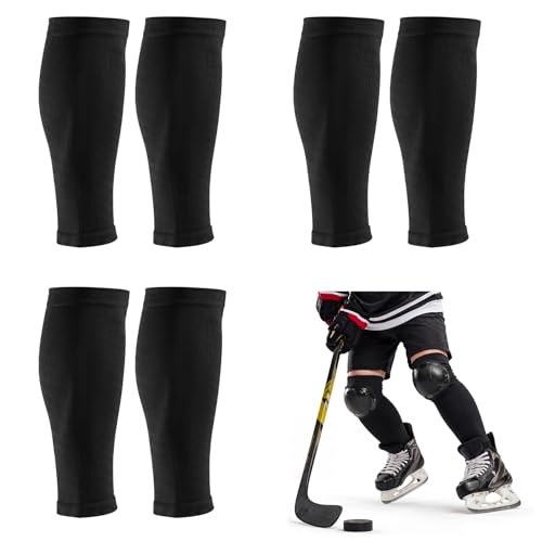 Tivi Tovo 3 Pairs Hockey Liner Leg Sleeves Moisture Wicking Rash Blister Protection for Field Hockey Soccer Boot Support
