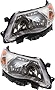 Evan Fischer Headlight Set Compatible with 2009-2013 Subaru Forester Driver and Passenger Side With bulbs