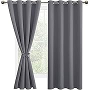 DWCN Завеса Непрозрачна с връзки Затъмнителни...